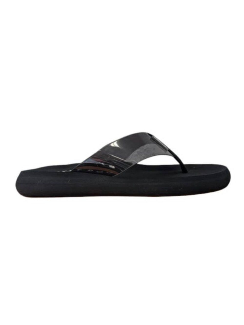 Rocket Dog Women's Sunset Grey Clear Flip Flops, Size 8 - O